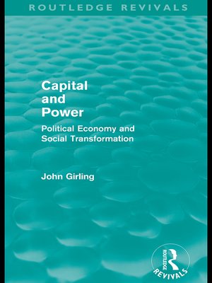 cover image of Capital and Power (Routledge Revivals)